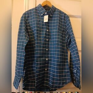 NWT J. Crew Flex Oxford Slim Fit Button Down Long Sleeve Dress Shirt Mens M